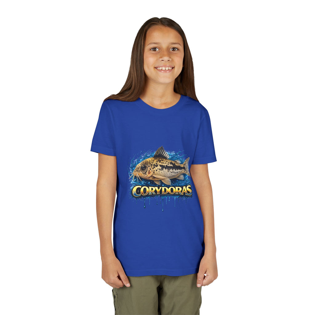 Corydoras Fish Youth Tee – Cute Aquarium Catfish Graphic Shirt