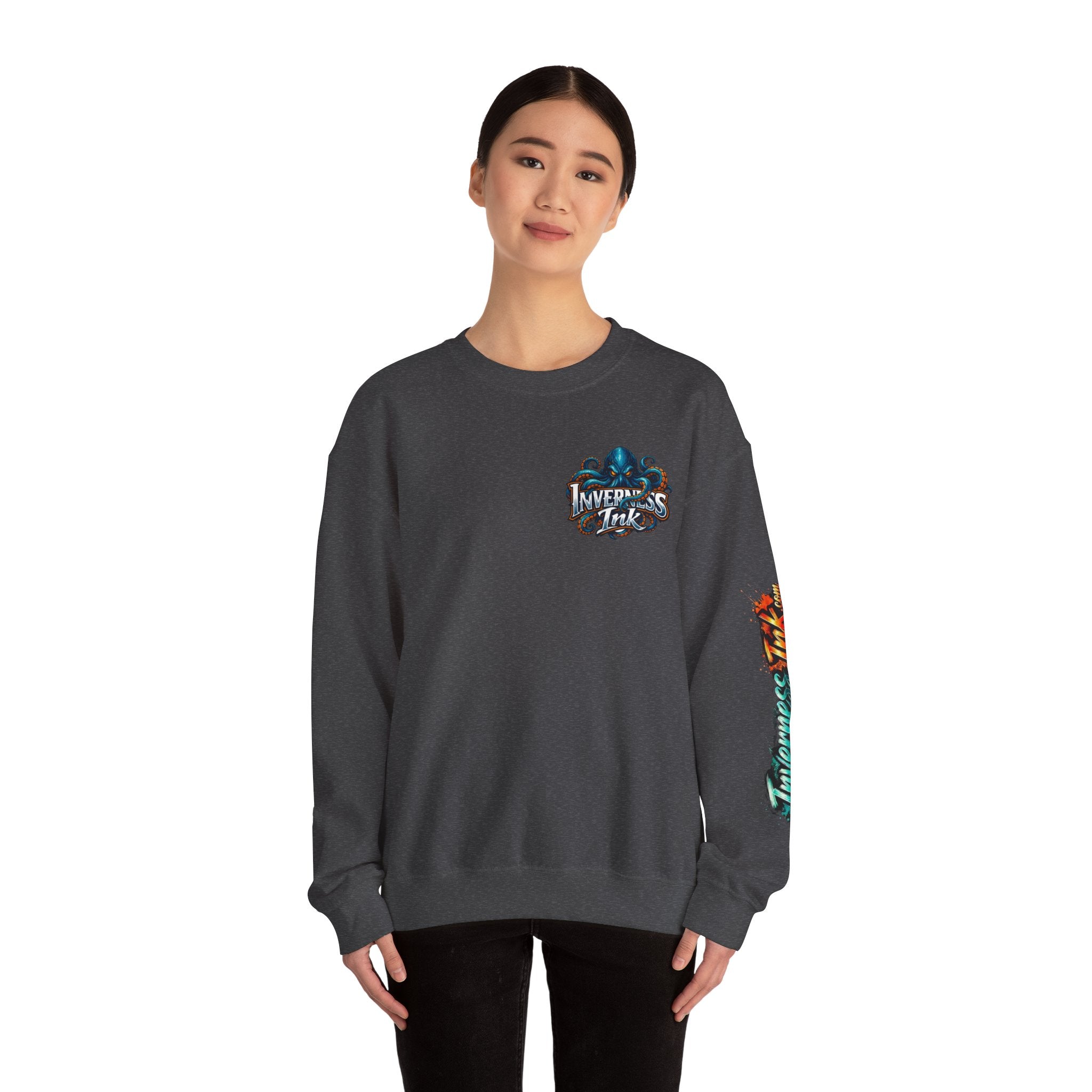 Betta Fish Crewneck Sweatshirt — Colorful Neon Tropical Fish Graphic