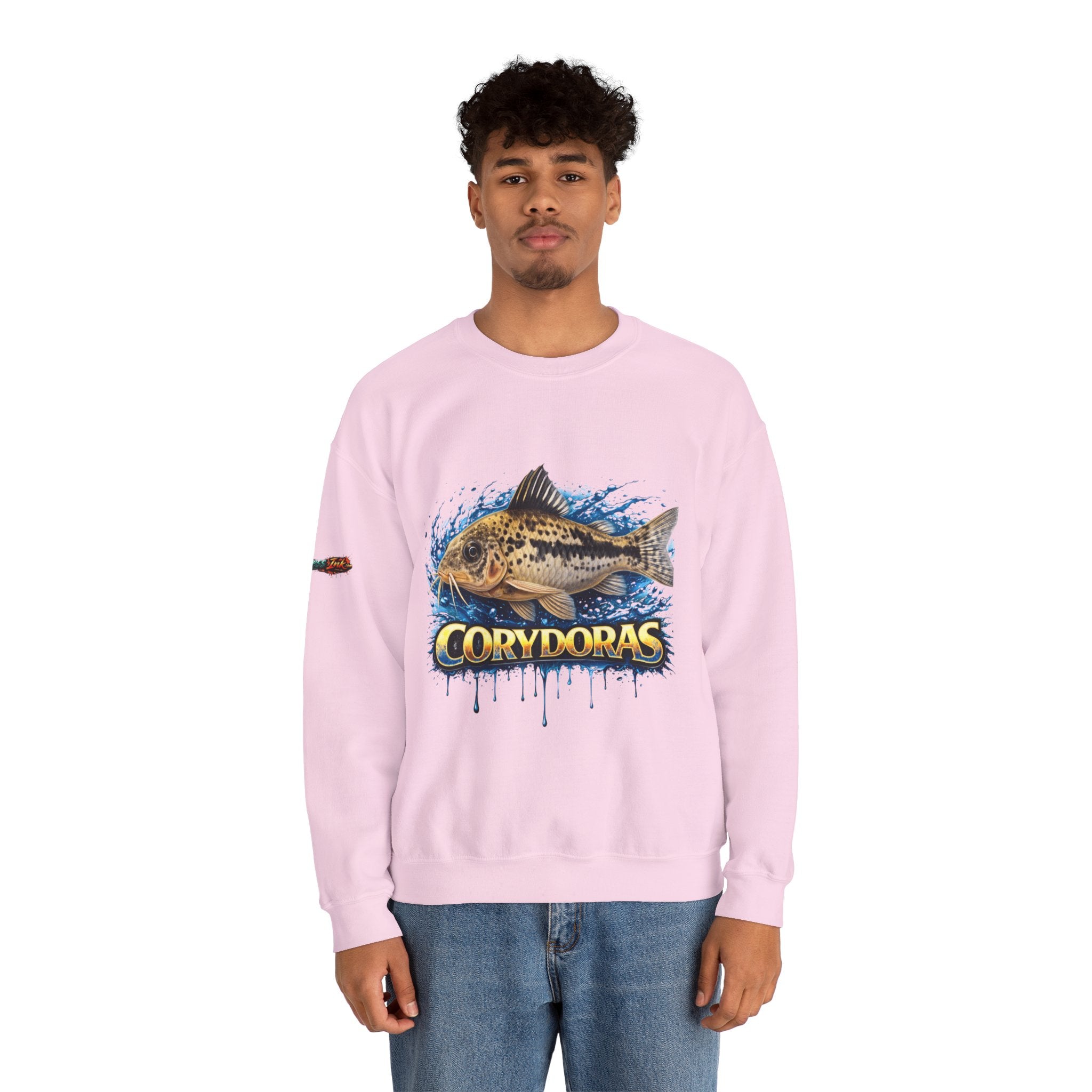 Peppered Corydoras Fish Crewneck Sweatshirt – Aquatic Aquarium Lover Tee