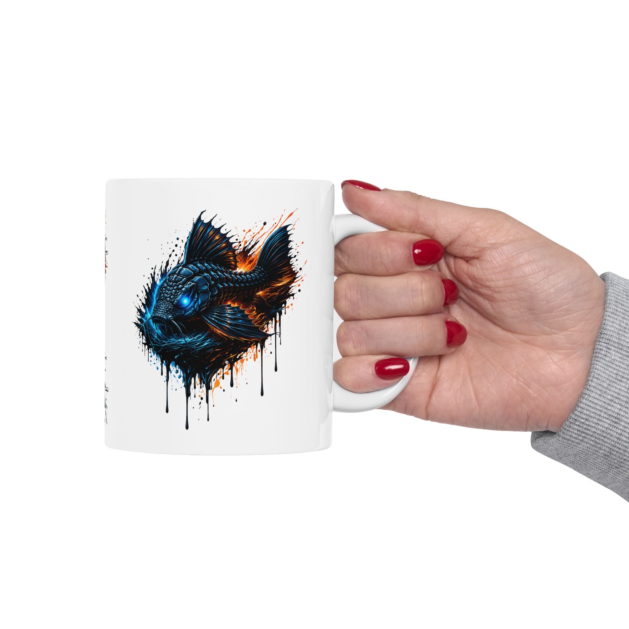 Armored Pleco – Premium "Deep Glow" Ceramic Mug Coffee Cup (11oz/15oz)