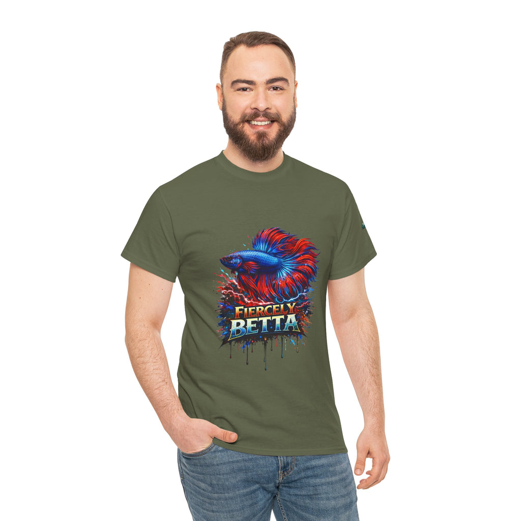 Betta Fish T-Shirt — Fiercely Betta Colorful Aquarium Fish Tee