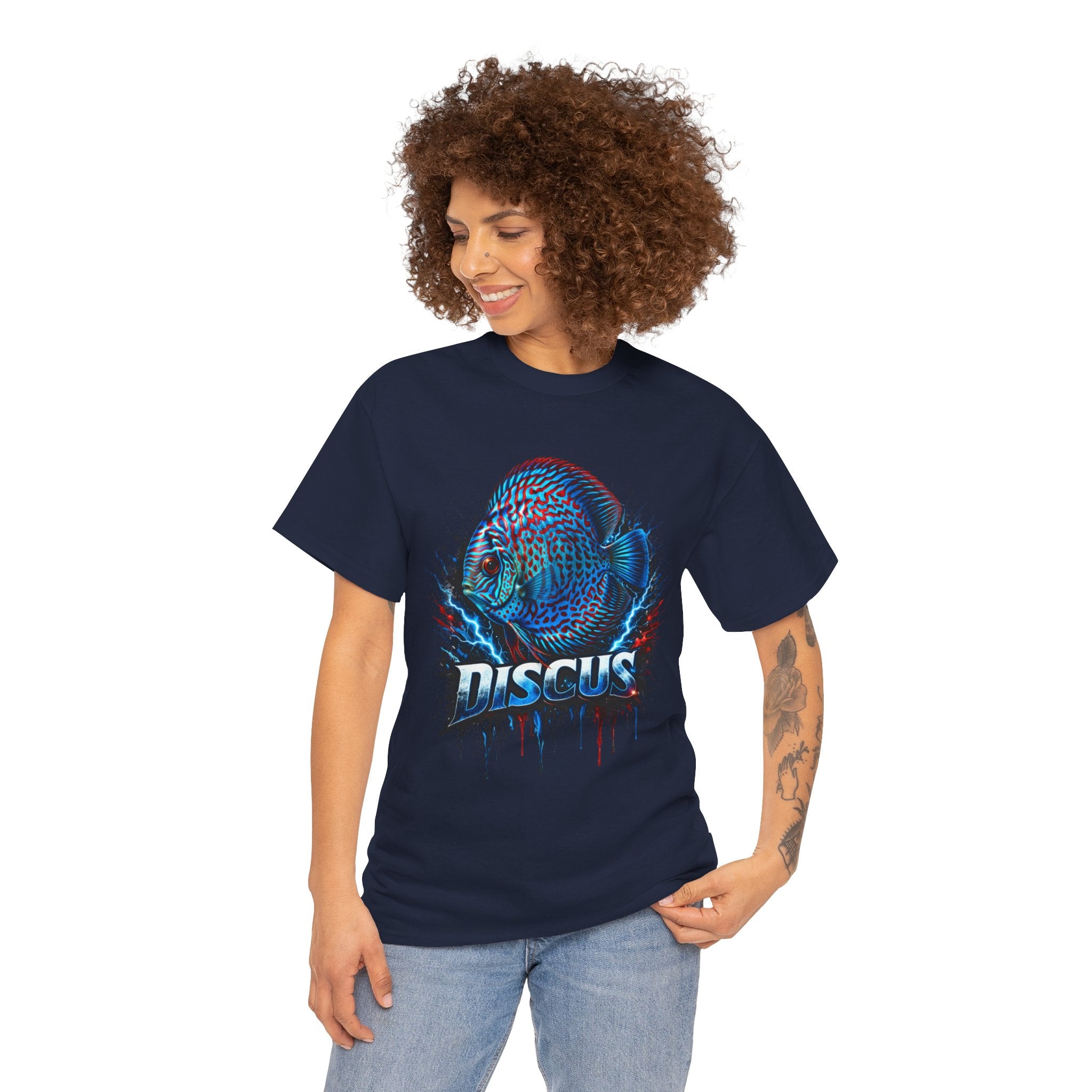 Discus Fish Graphic Tee - Vibrant Aquarium Fish Shirt