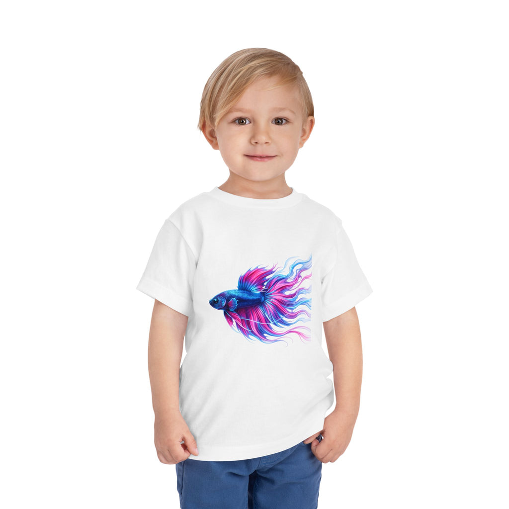 Toddler Tee — Colorful Betta Fish Graphic Kids Shirt