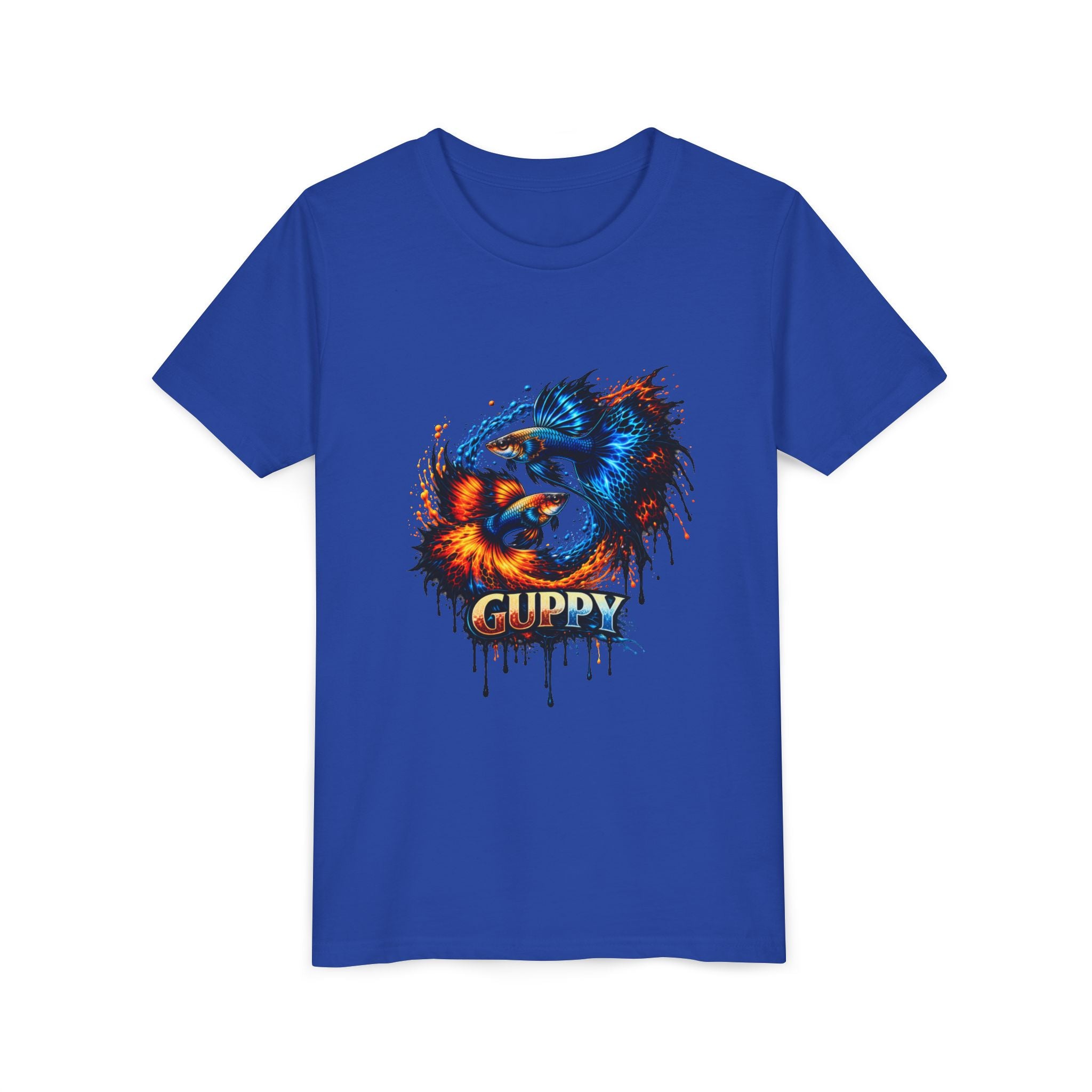 Fire & Ice Guppy – Youth "Neon Flare" Premium Tee
