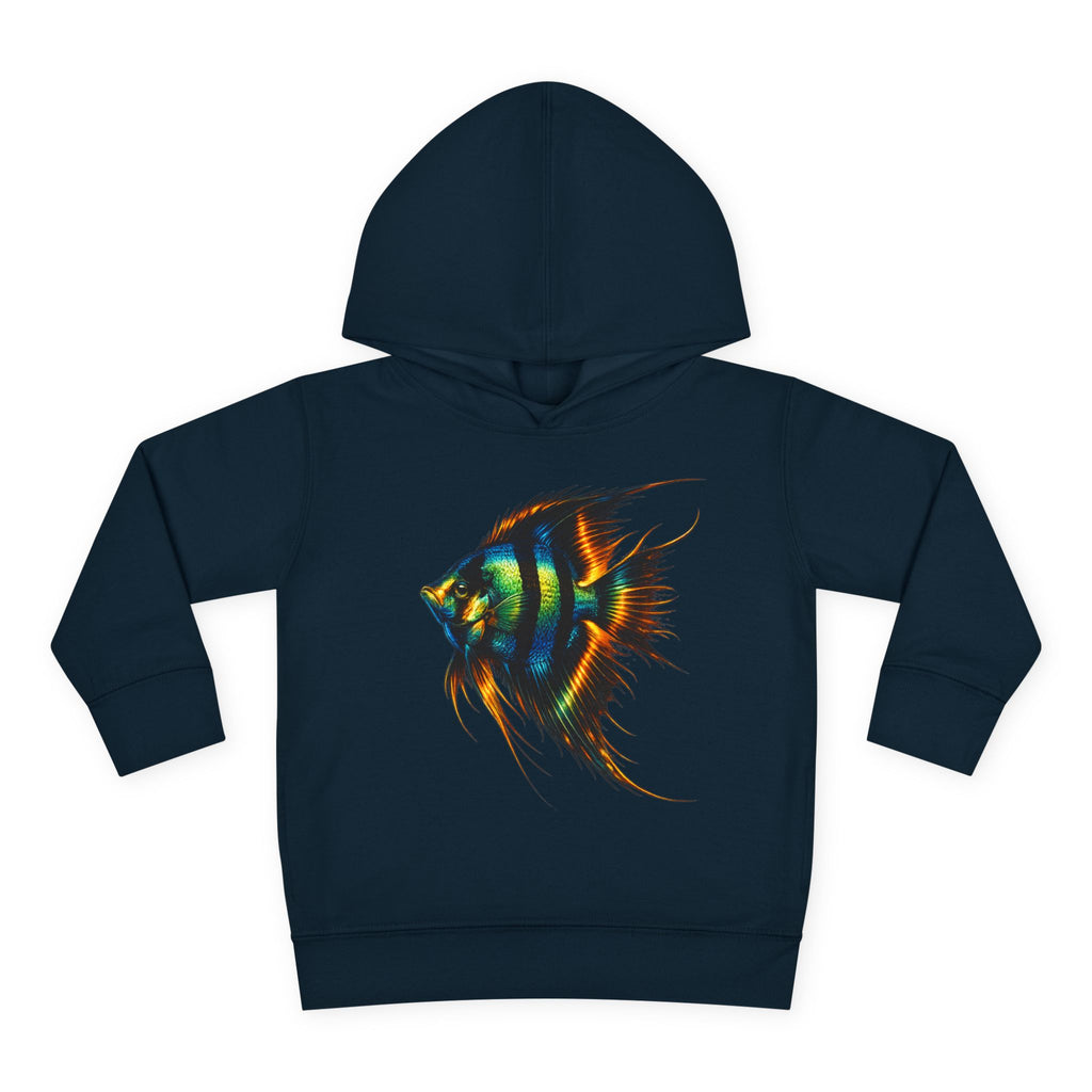 Toddler Hoodie with Colorful Angelfish Graphic