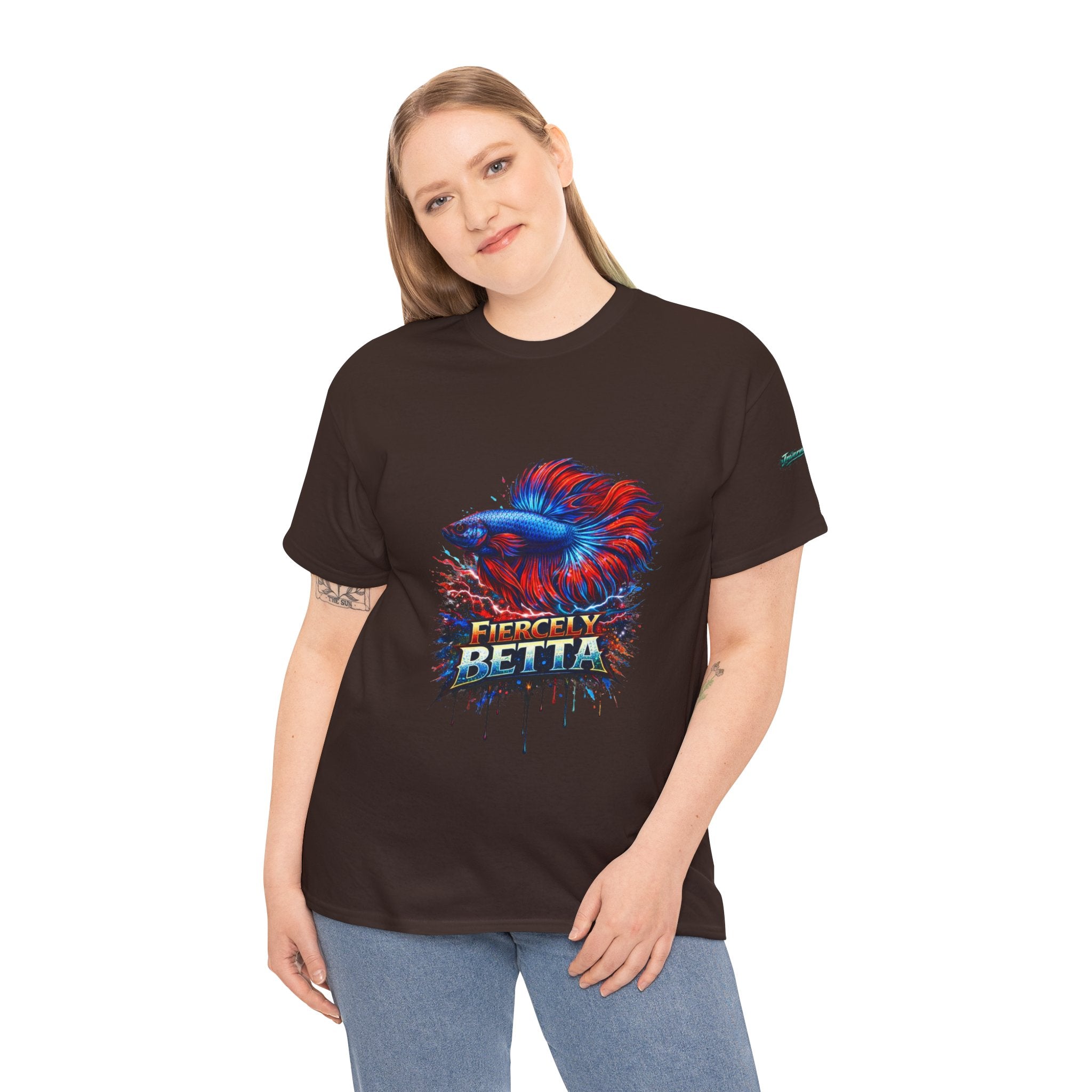 Betta Fish T-Shirt — Fiercely Betta Colorful Aquarium Fish Tee
