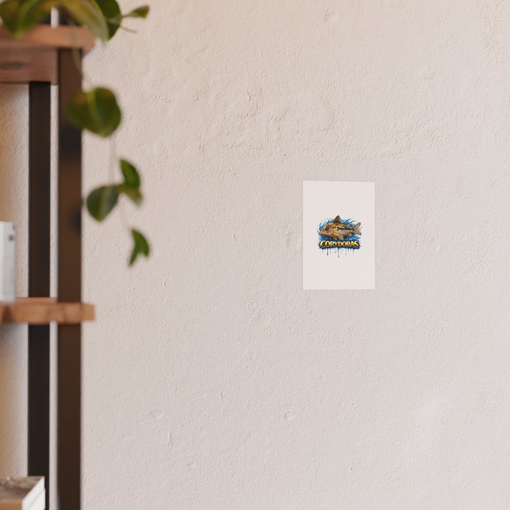 Corydoras Fish Poster — Decorative Aquarium Art Print (Satin/Matte)