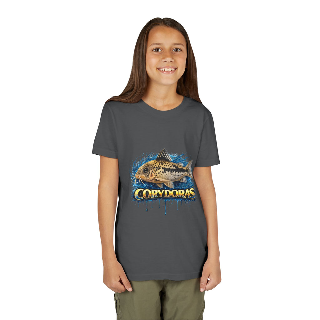 Corydoras Fish Youth Tee – Cute Aquarium Catfish Graphic Shirt
