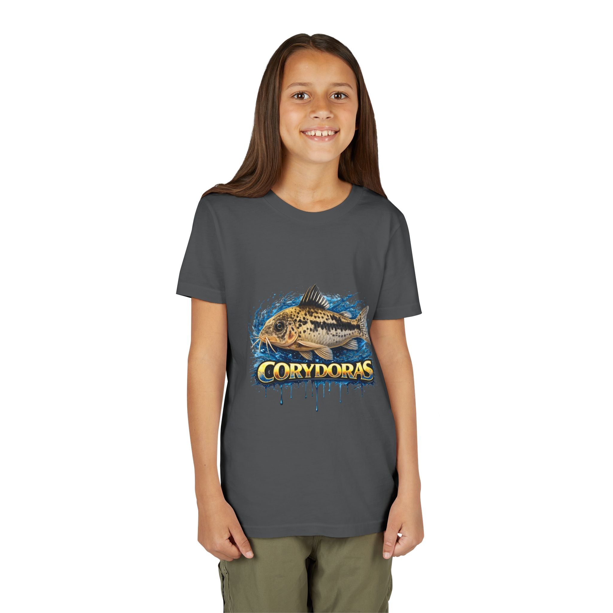 Corydoras Fish Youth Tee – Cute Aquarium Catfish Graphic Shirt