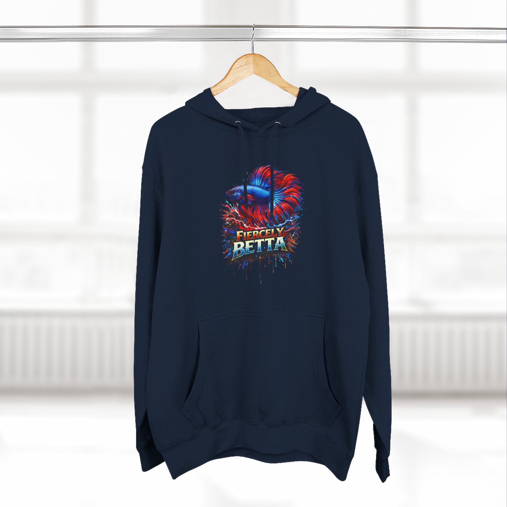 Fiercely Betta – Premium "Neon Flare" 3-End Fleece Hoodie