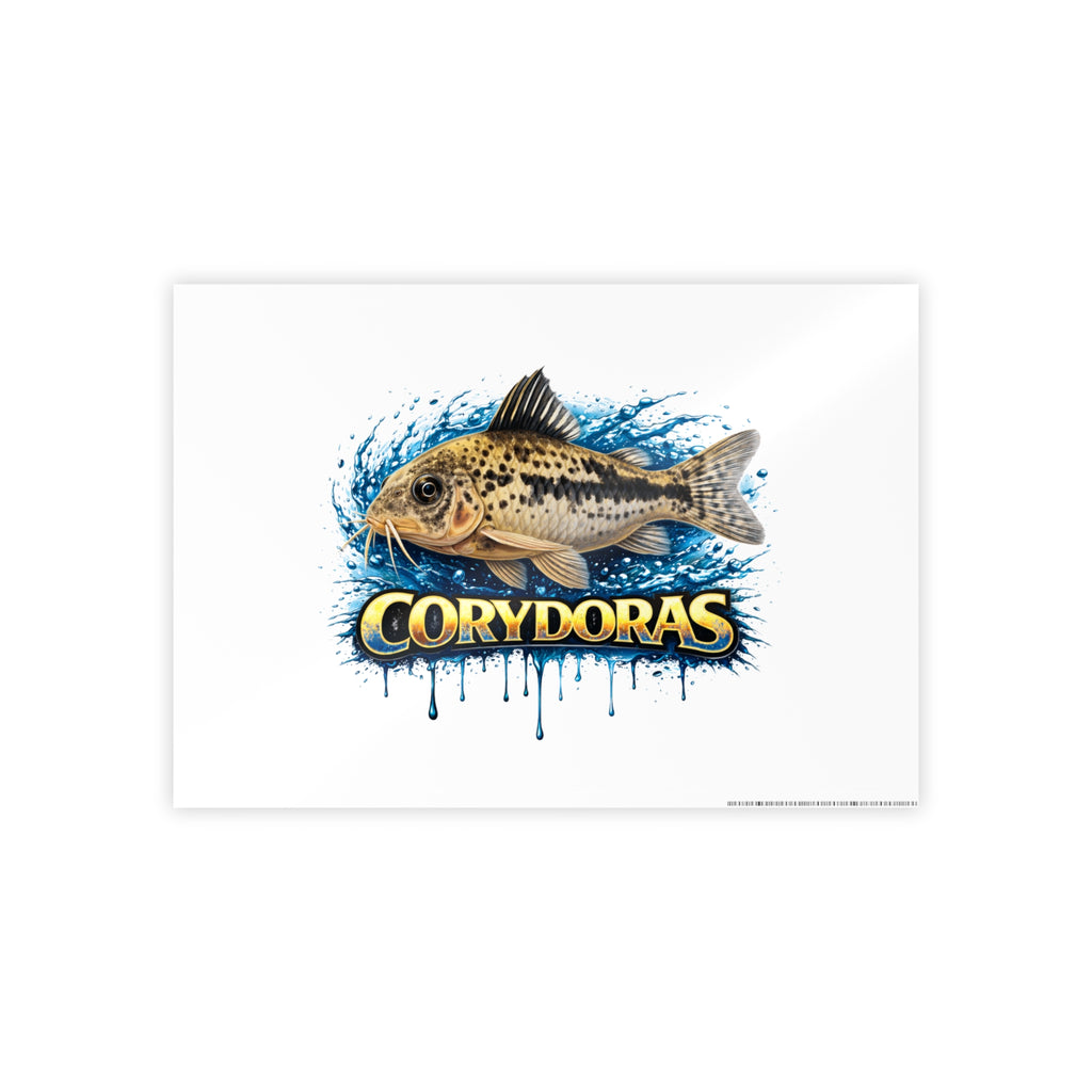 Corydoras Fish Gloss Poster – Aquarium Artwork Print