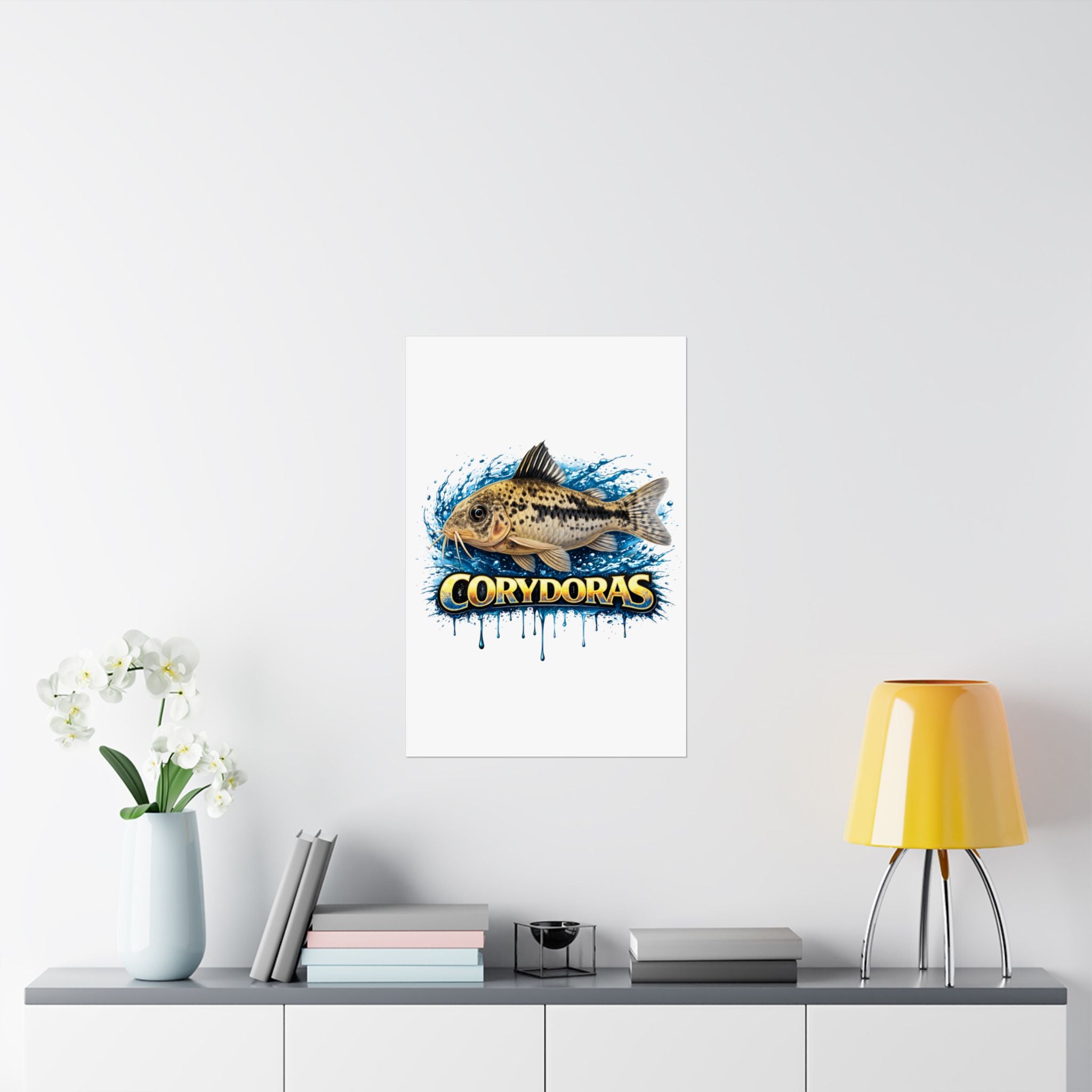 Corydoras Fish Matte Poster — Aquarium Lover Wall Art