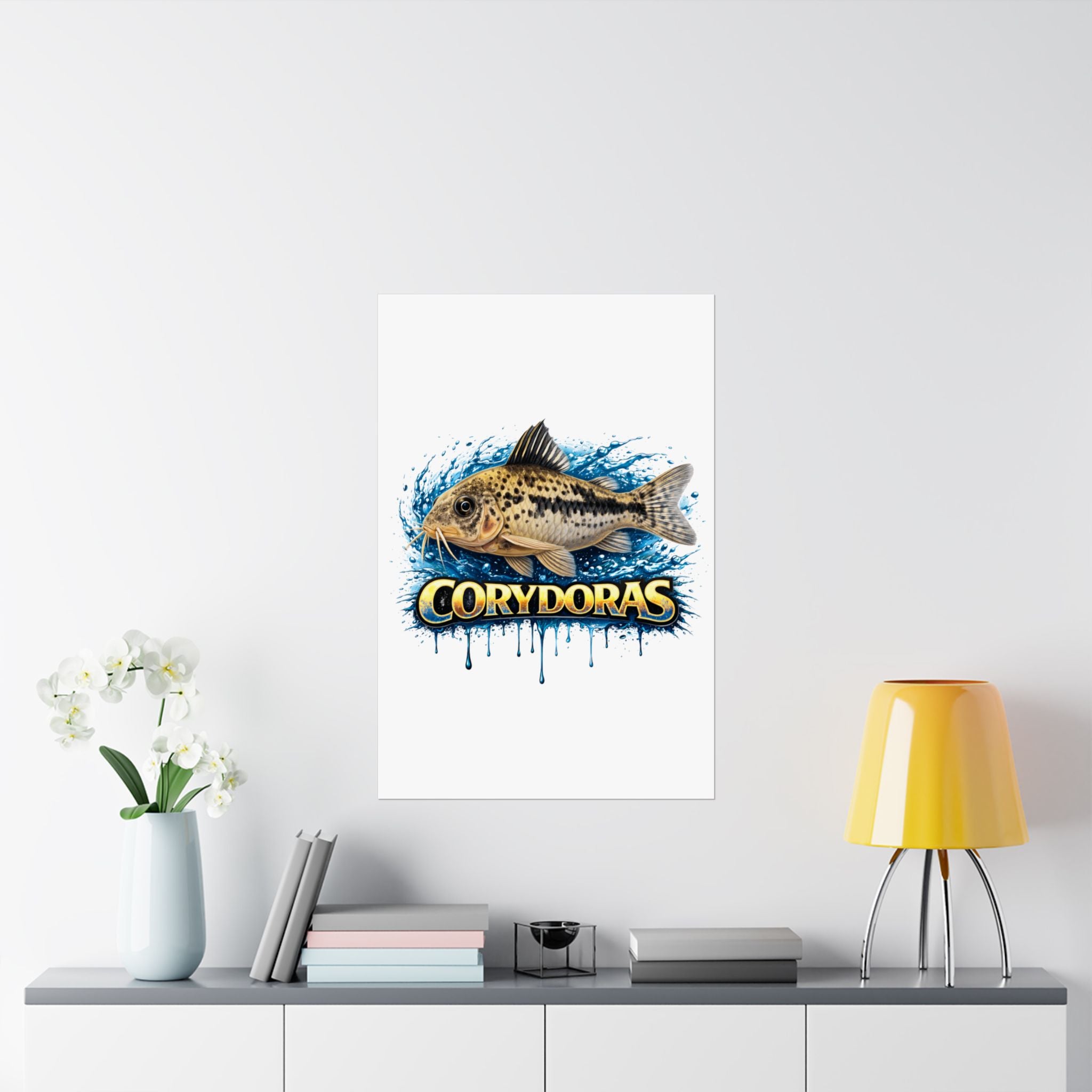 Corydoras Fish Matte Poster — Aquarium Lover Wall Art