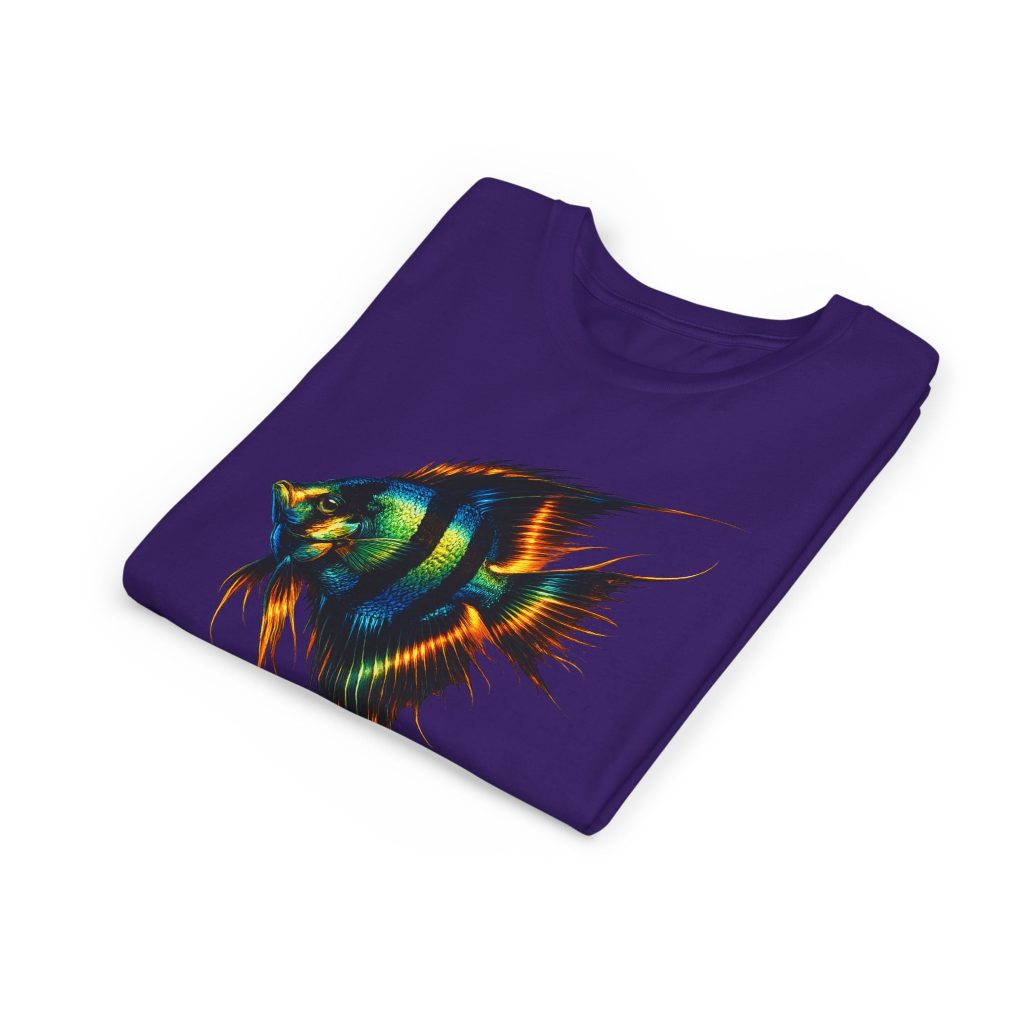 Angelfish Youth Tee – Colorful Aquarium Fish Graphic Shirt for Kids