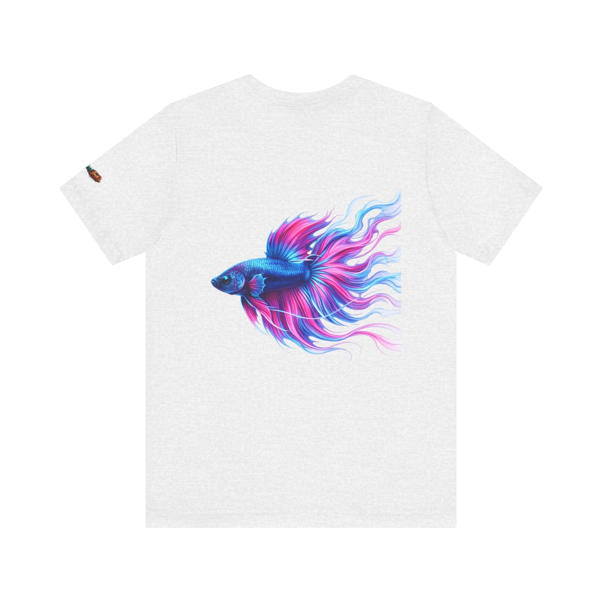 Betta Fish Graphic Tee — Vibrant Blue & Pink Aquatic Art T‑Shirt