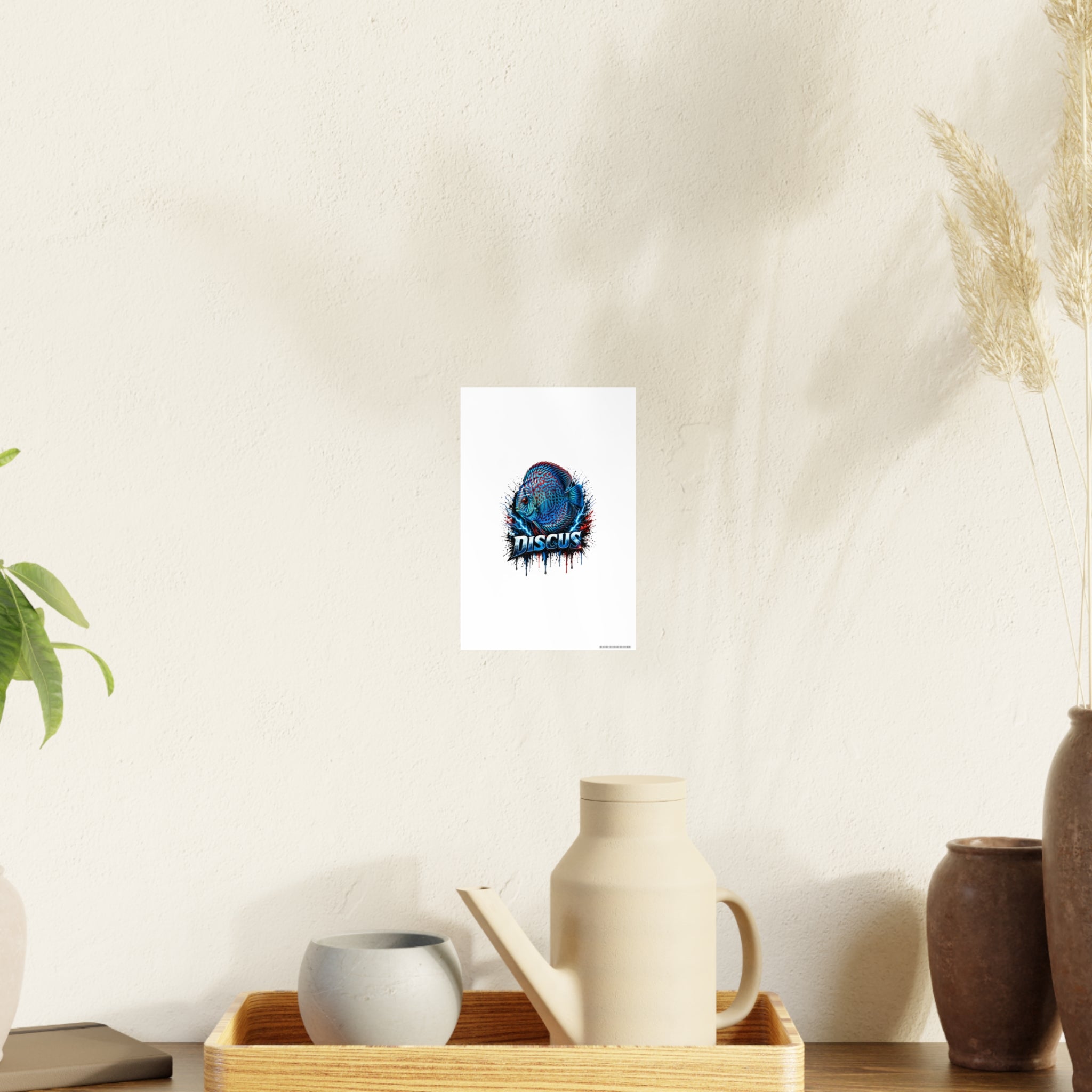 Discus Fish Art Poster — Vibrant Aquarium Wall Print