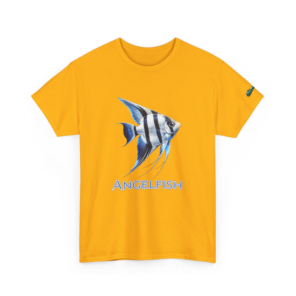 Angelfish Graphic Tee — Blue Tropical Fish Shirt