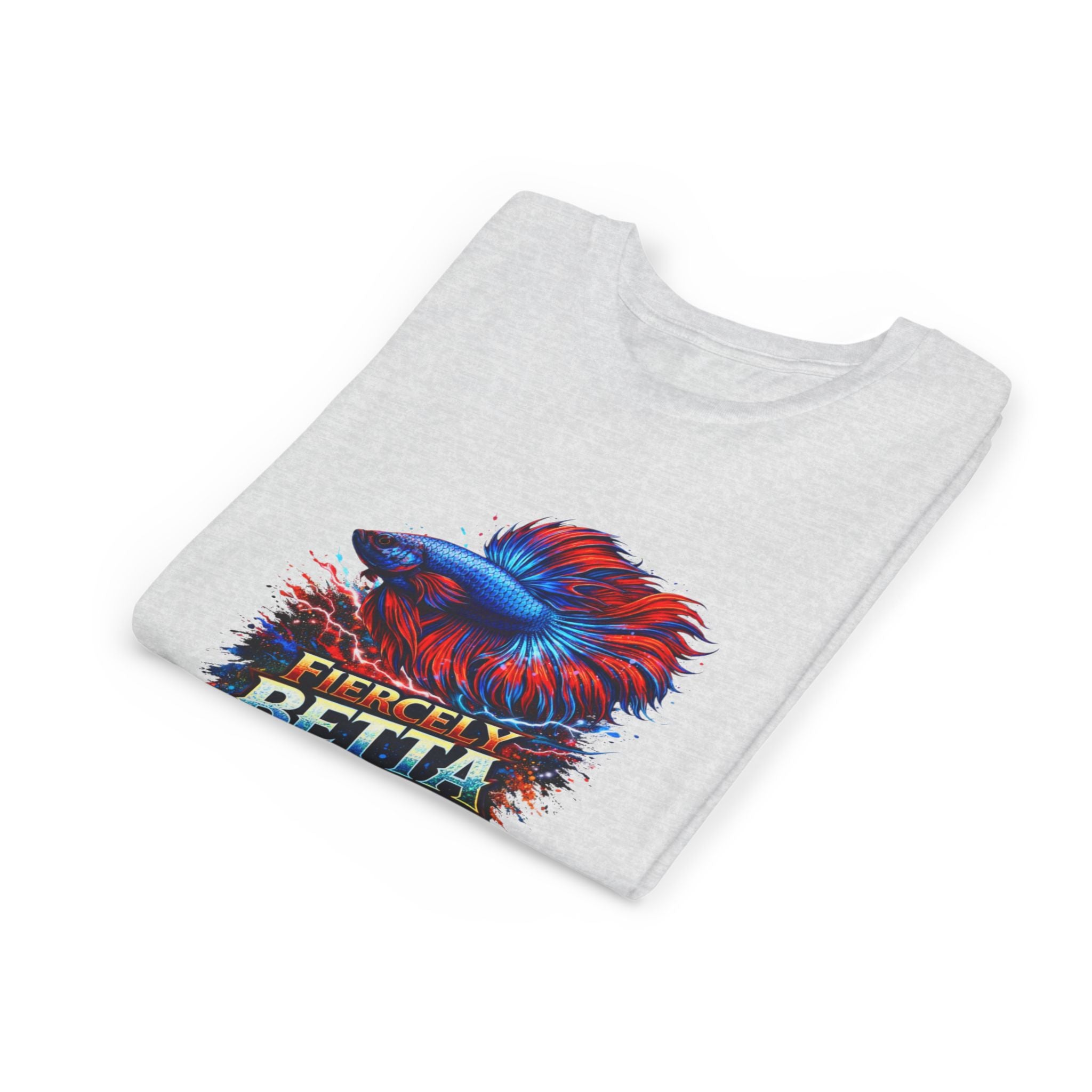 Fiercely Betta Youth Tee - Colorful Betta Fish Graphic Shirt