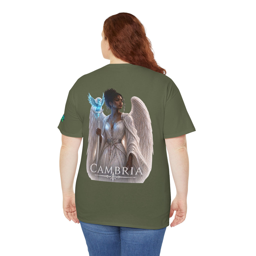 The Eternal Wars Graphic Tee – "Cambria" Winged Warrior Shirt