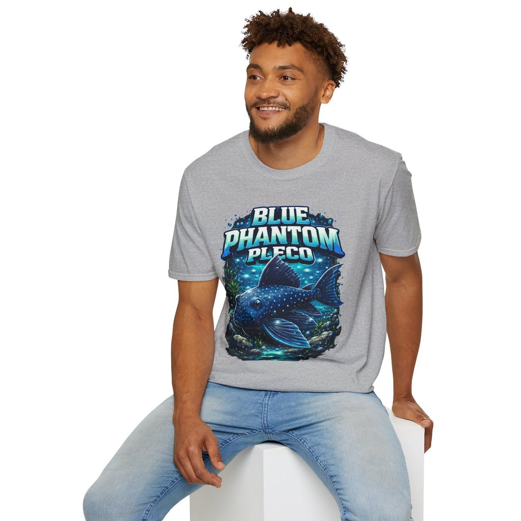 Blue Phantom Pleco T-Shirt — Graphic Aquarium Fish Tee