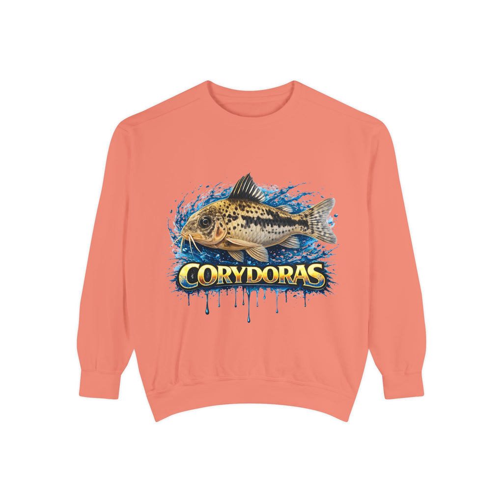 Corydoras Fish Sweatshirt — Aquatic Aquarium Catfish Graphic Crewneck