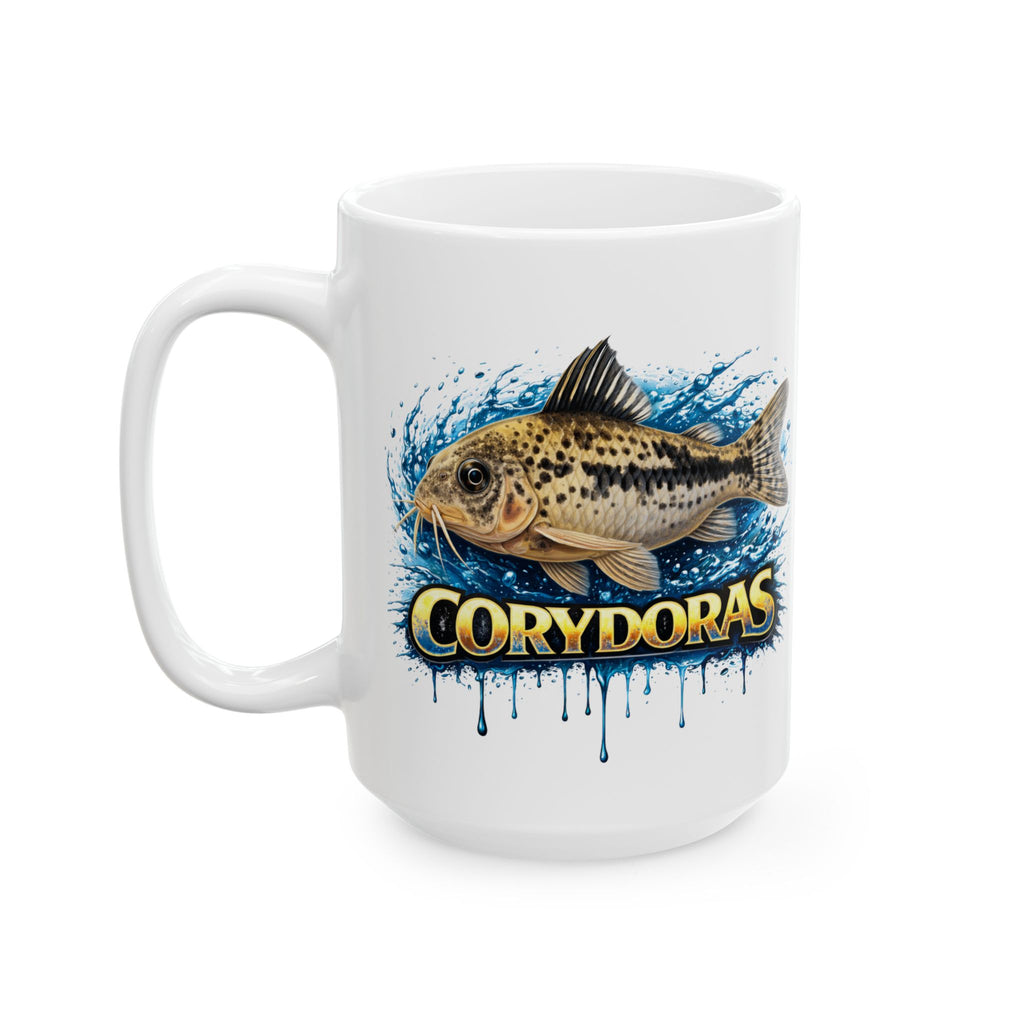 Peppered Cory – Premium Glossy Ceramic Mug — Aquarium Lover Coffee Cup (11oz/15oz)