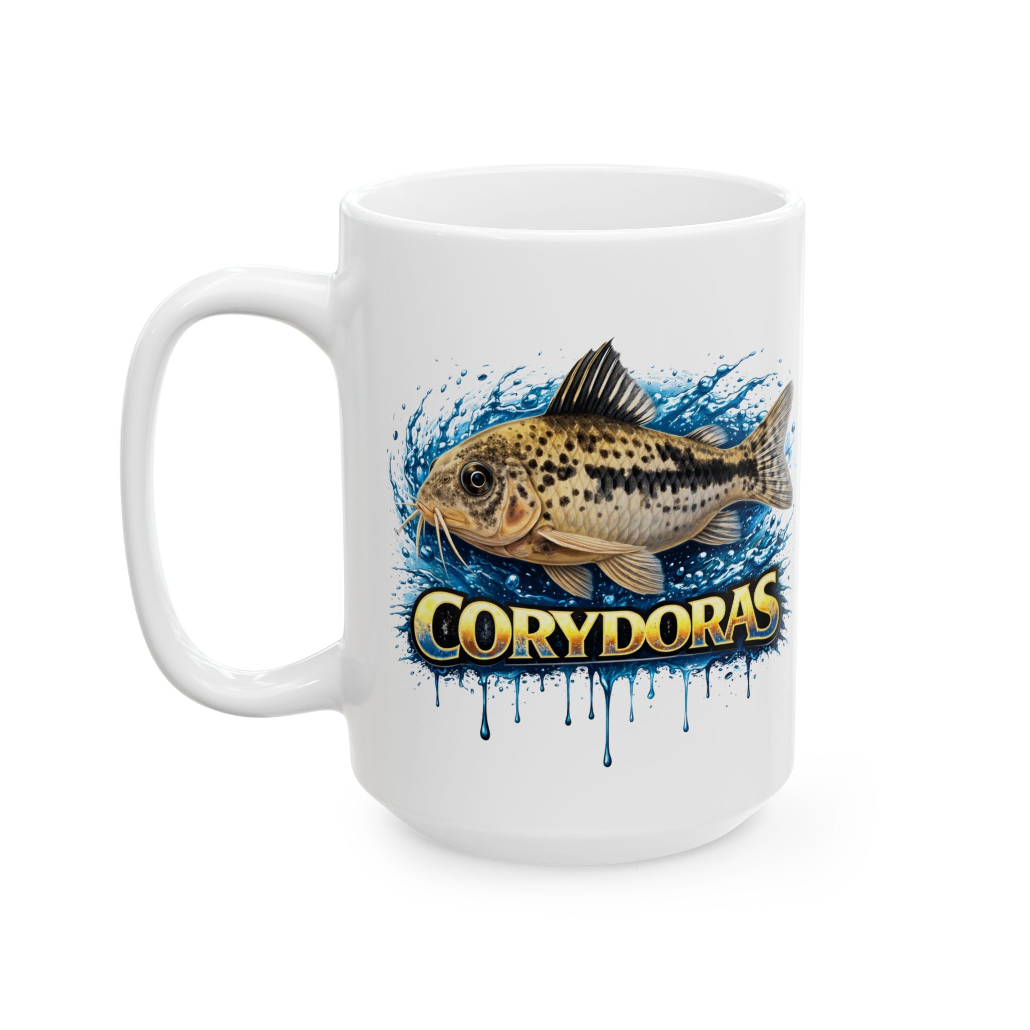 Peppered Cory – Premium Glossy Ceramic Mug — Aquarium Lover Coffee Cup (11oz/15oz)