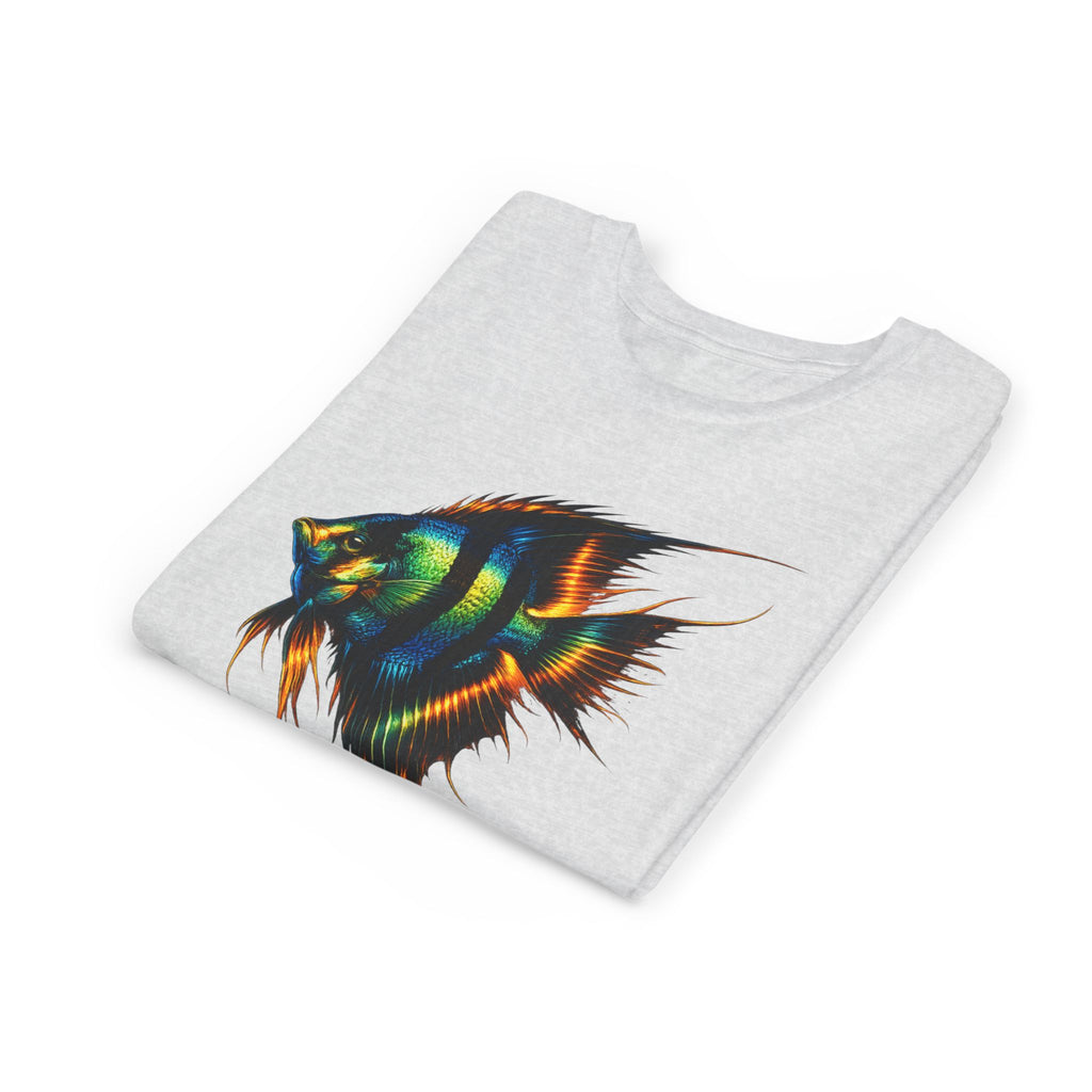 Angelfish Youth Tee – Colorful Aquarium Fish Graphic Shirt for Kids