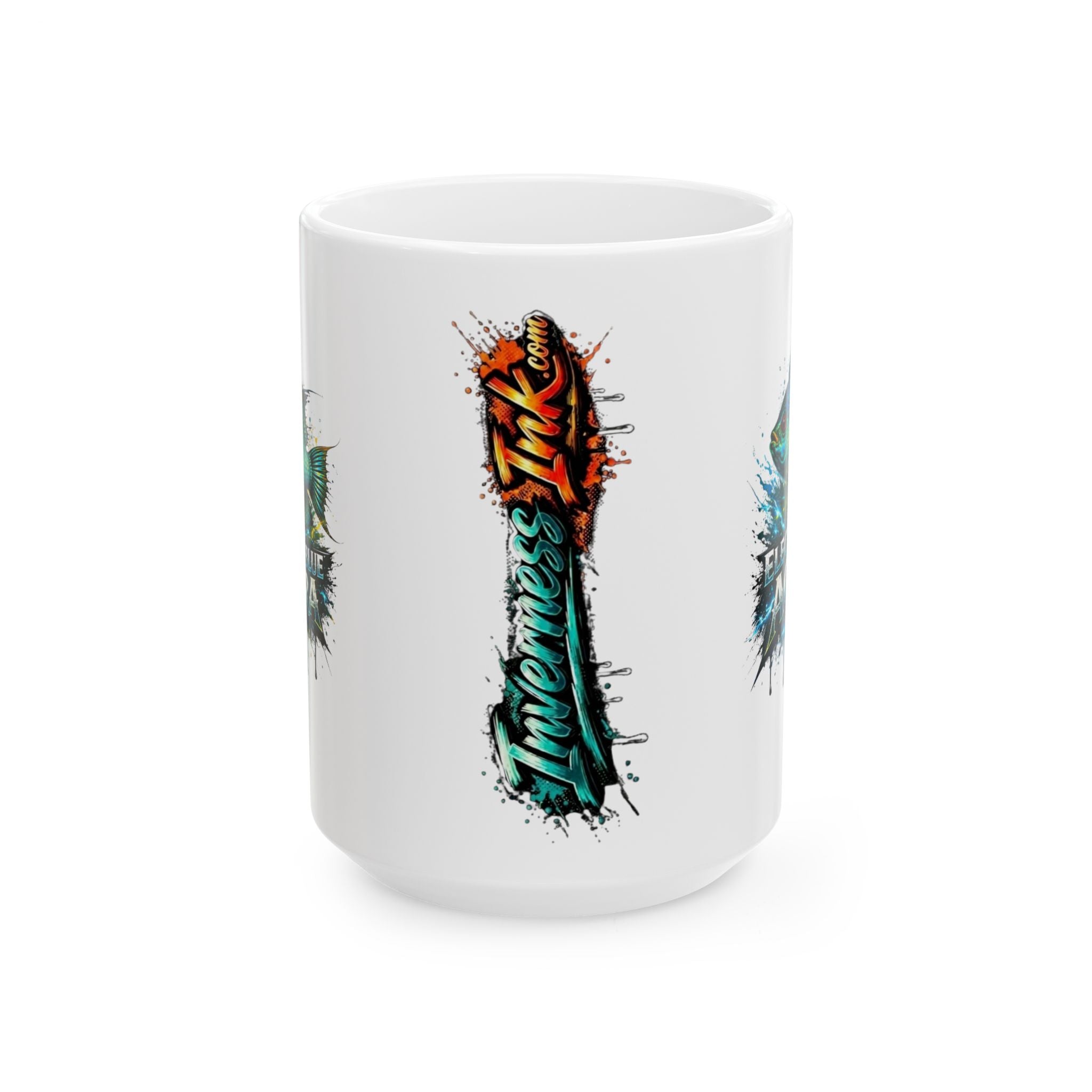 Electric Blue Acara – Premium Ceramic Mug (11oz, 15oz)