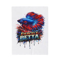 Fiercely Betta Plush Blanket — Vibrant Betta Fish Throw for Fish Lovers