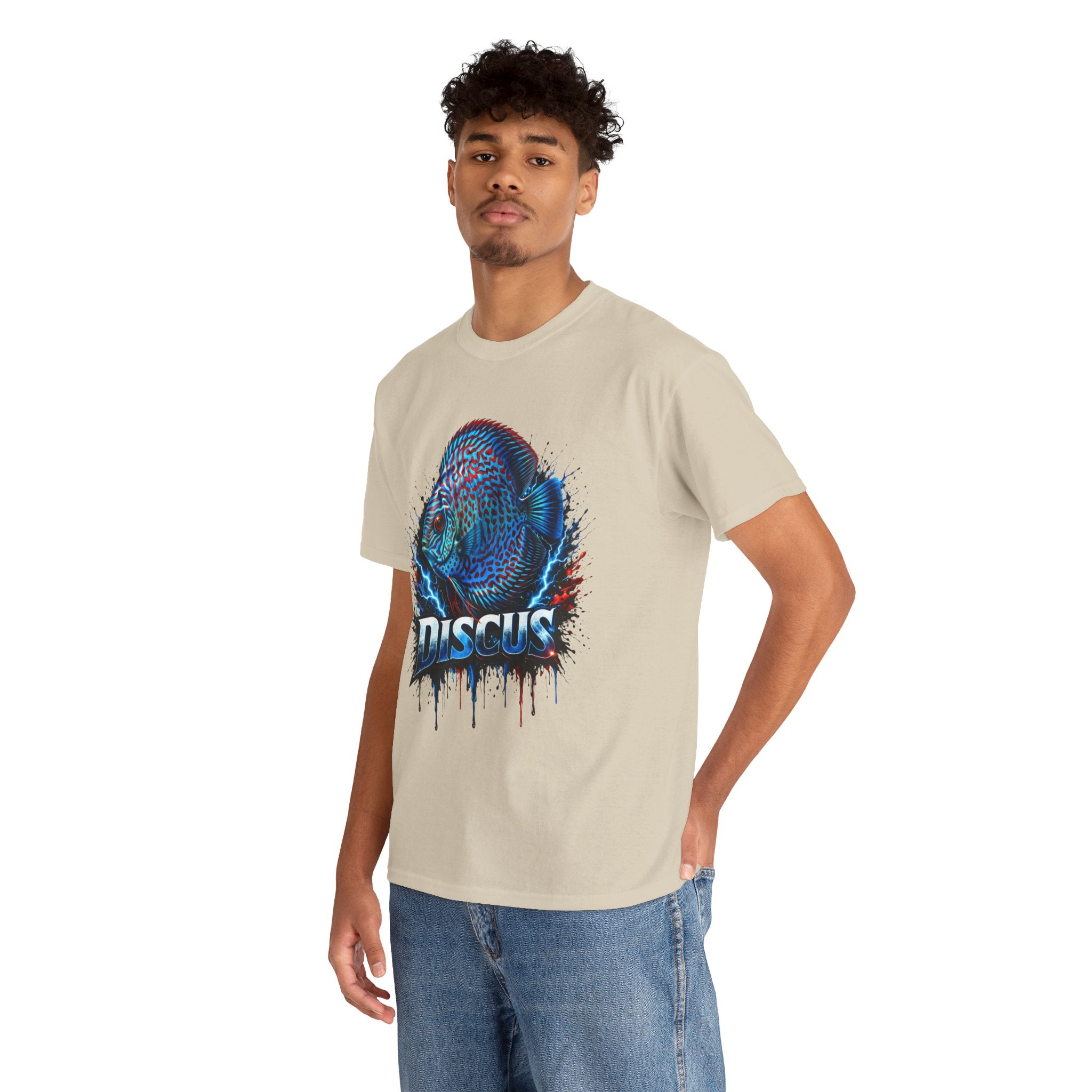 Discus Fish Graphic Tee - Vibrant Aquarium Fish Shirt