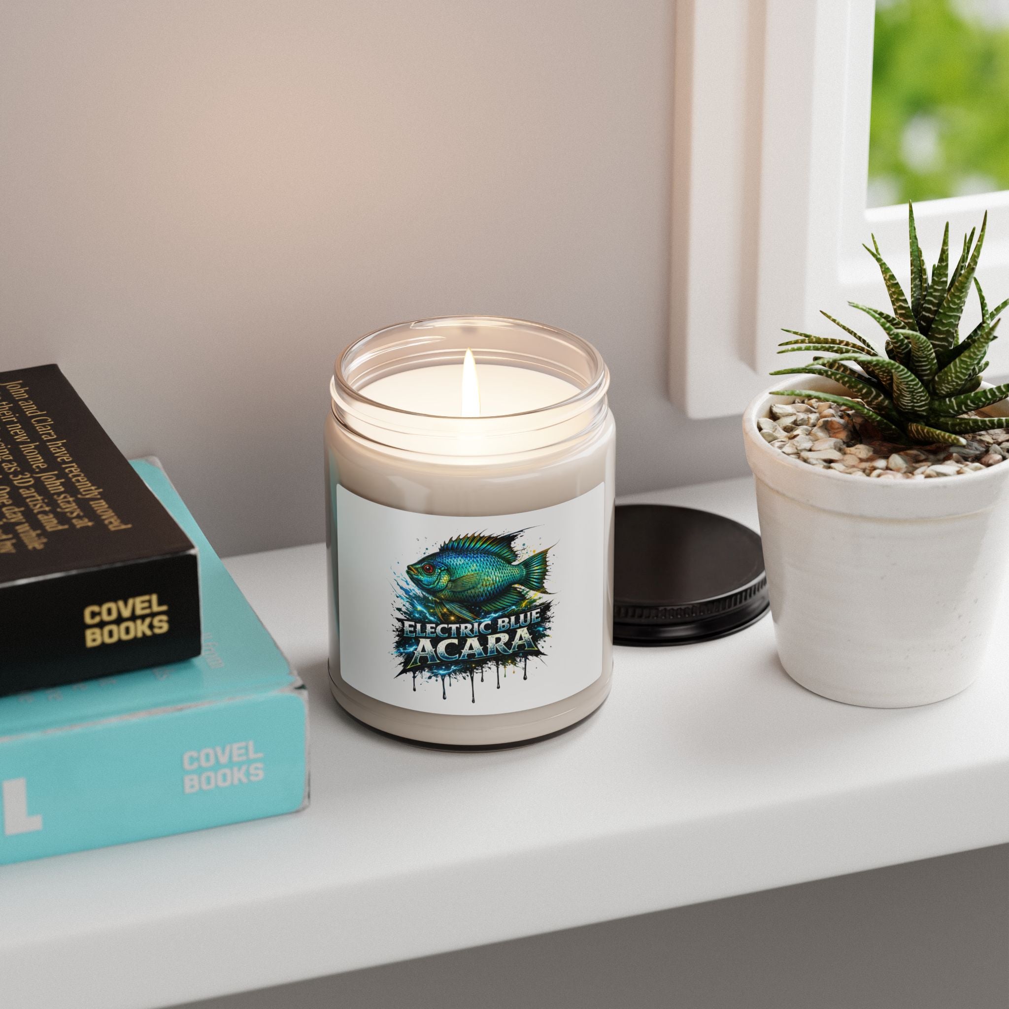 Electric Blue Acara – 9oz Hand-Poured Soy Candle