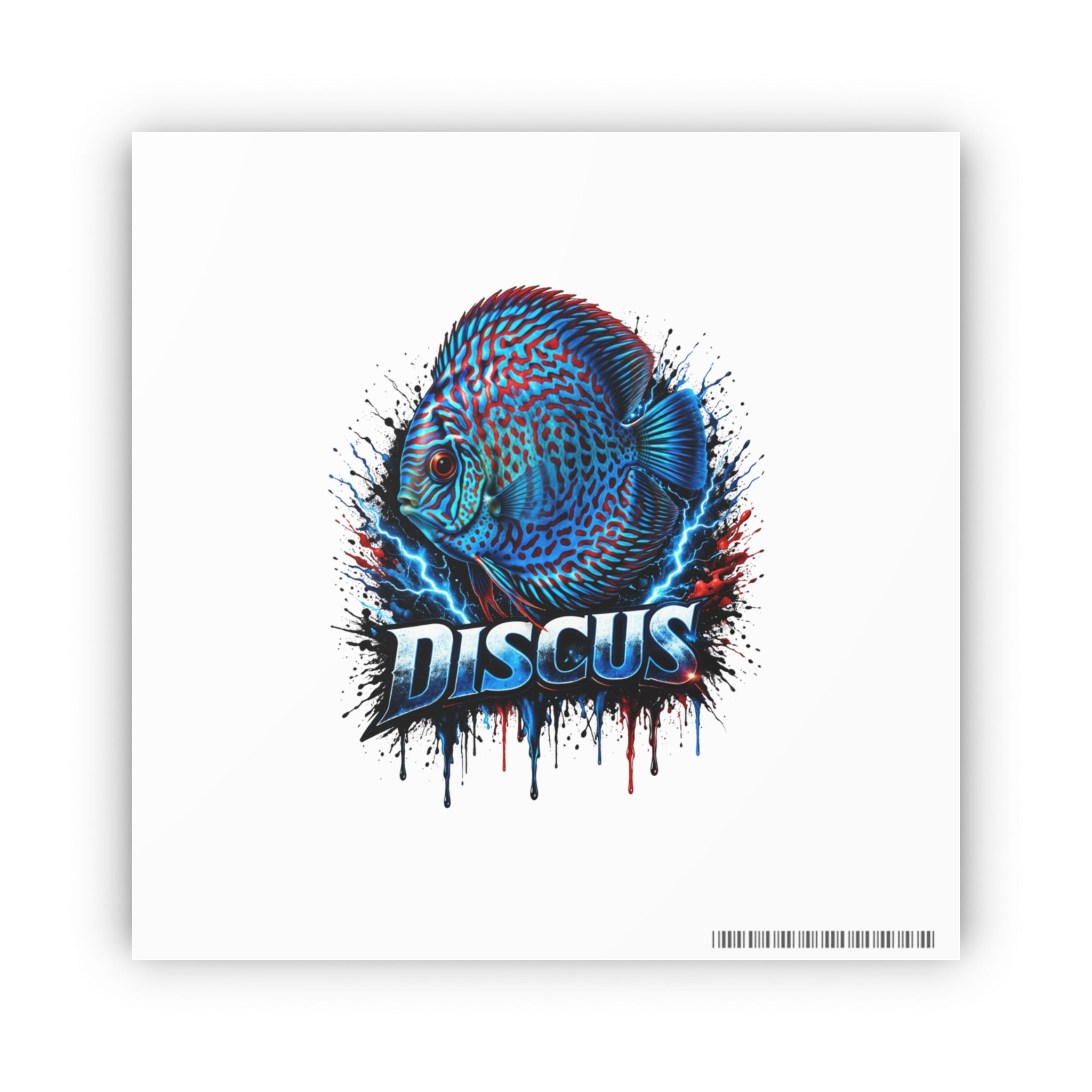 Discus Fish Art Poster — Vibrant Aquarium Wall Print