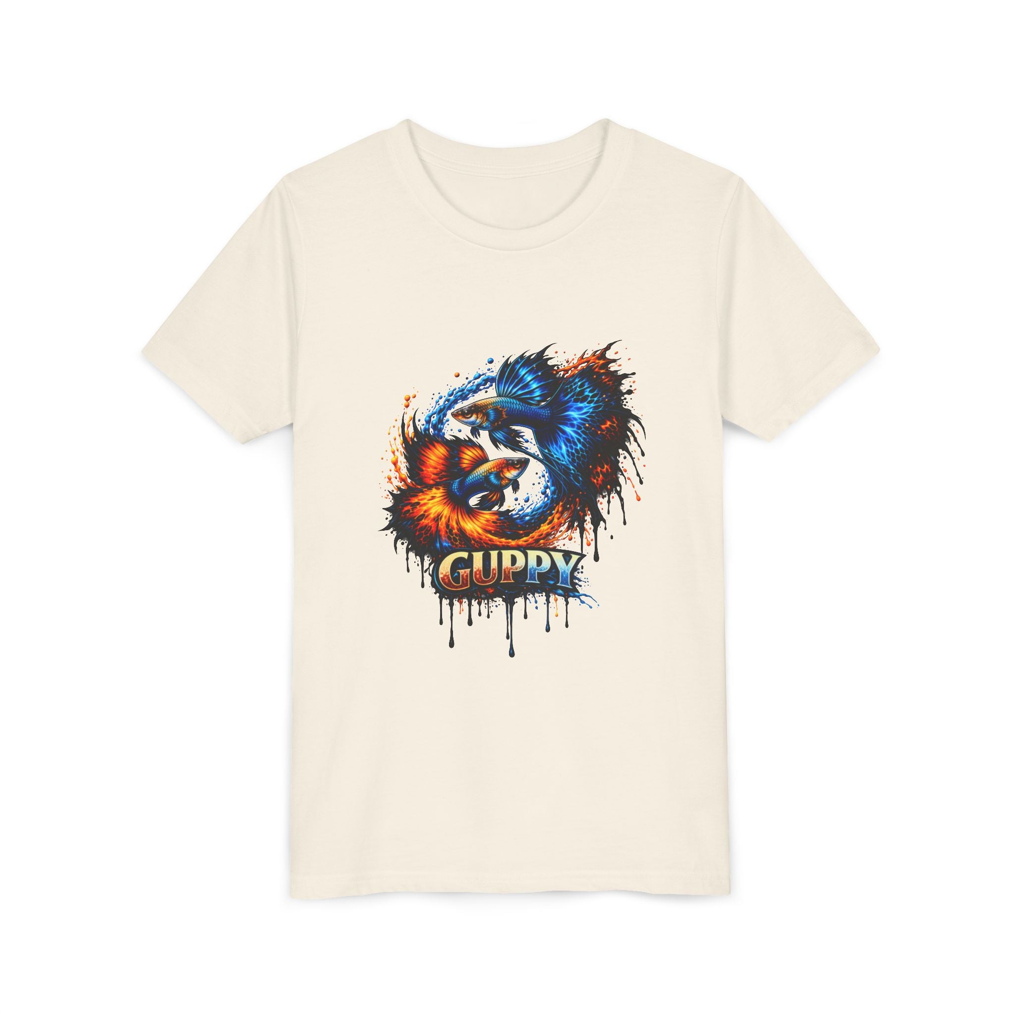 Fire & Ice Guppy – Youth "Neon Flare" Premium Tee