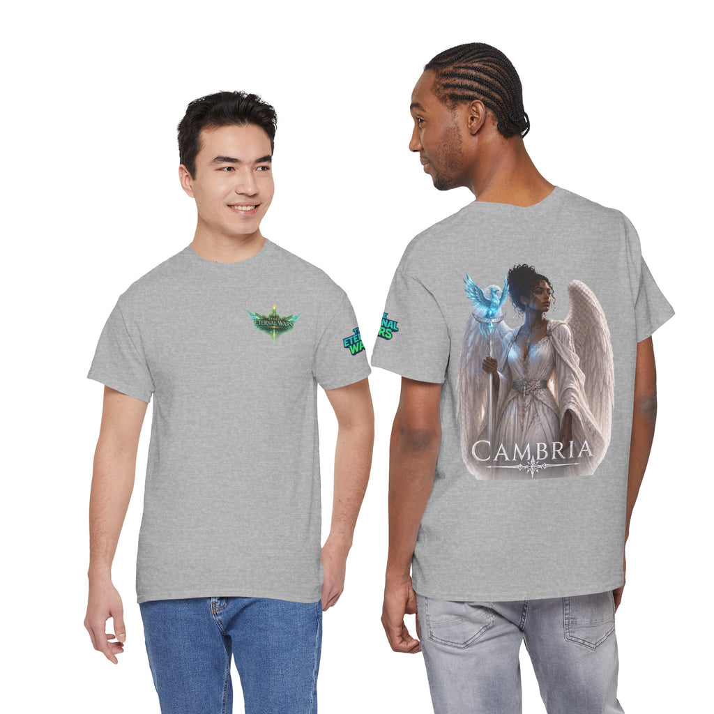 The Eternal Wars Graphic Tee – "Cambria" Winged Warrior Shirt