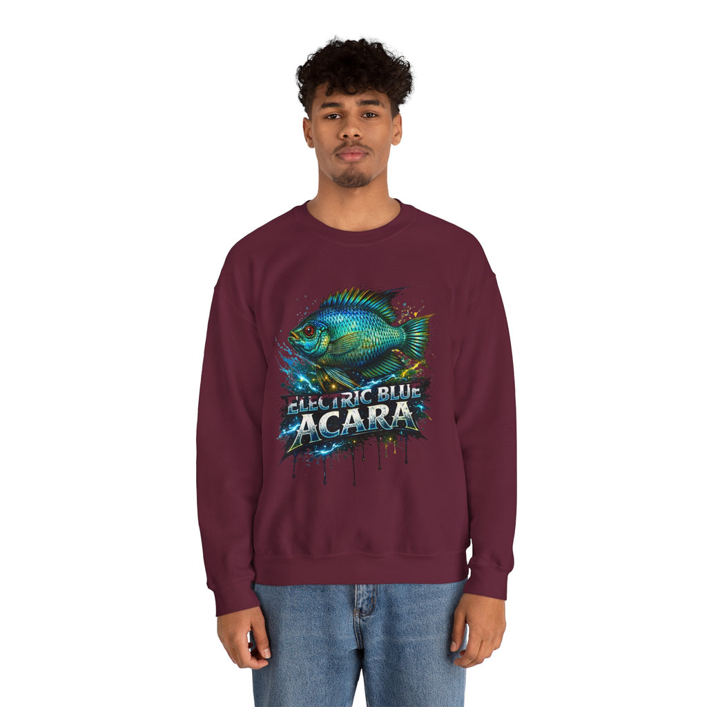 Electric Blue Acara – Heavy Blend™ Crewneck Sweatshirt