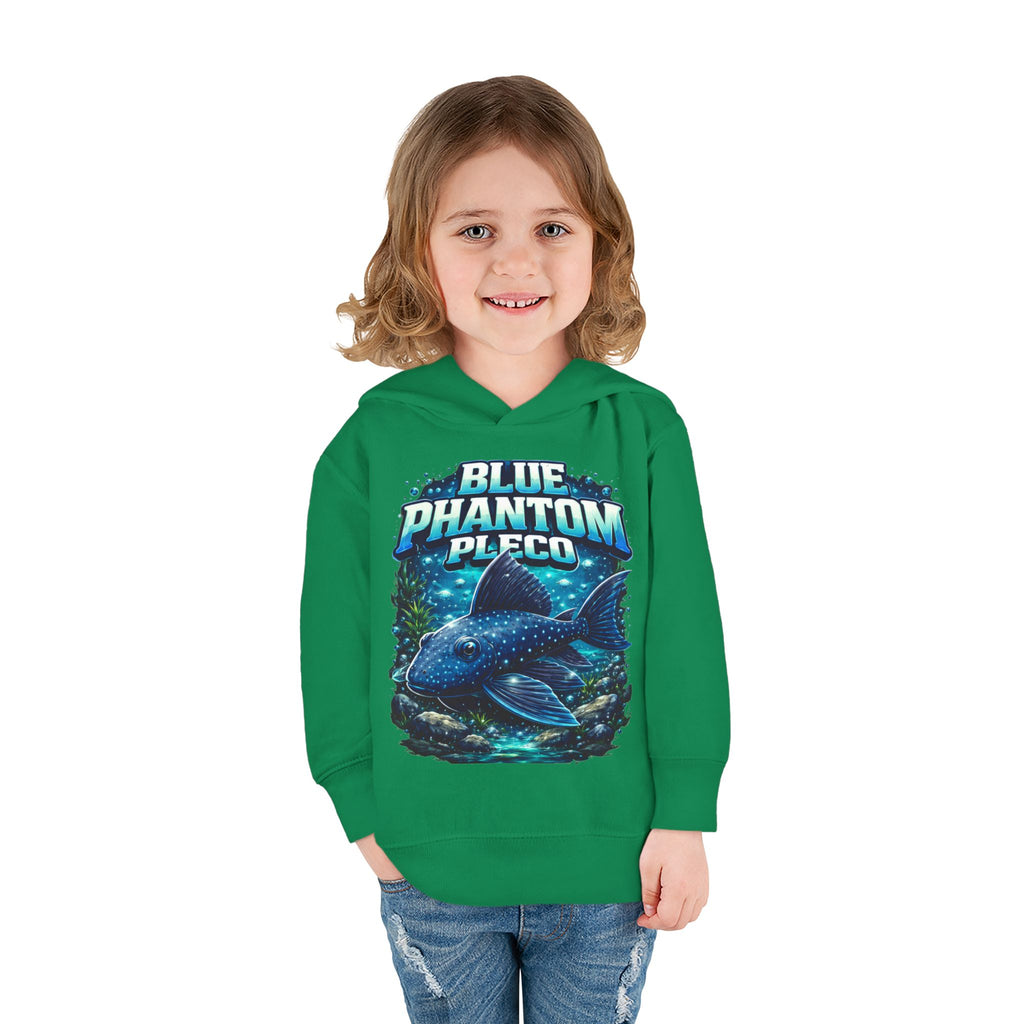 Toddler Hoodie — 'Blue Phantom Pleco' Cute Aquarium Fish Pullover