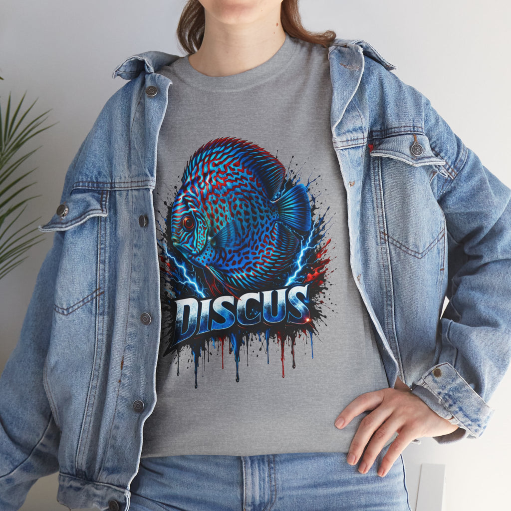Discus Fish Graphic Tee - Vibrant Aquarium Fish Shirt